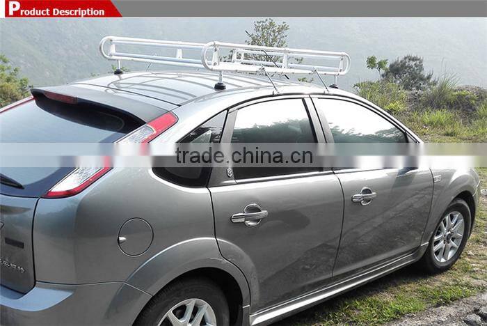 Powder coated aluminum cargo basket universal roof rack