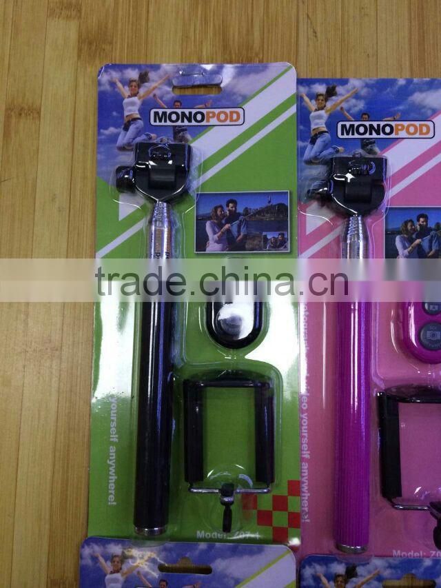 Z07-1 Mobile phone monopod + bluetooth remote shutter camera accessory kit