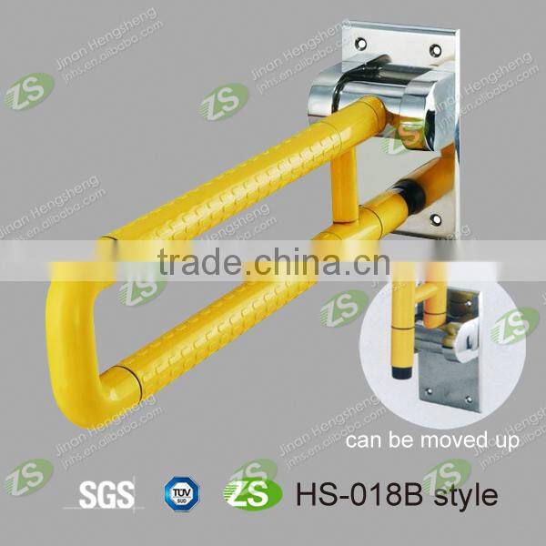 Standers security pole and curve grab bar