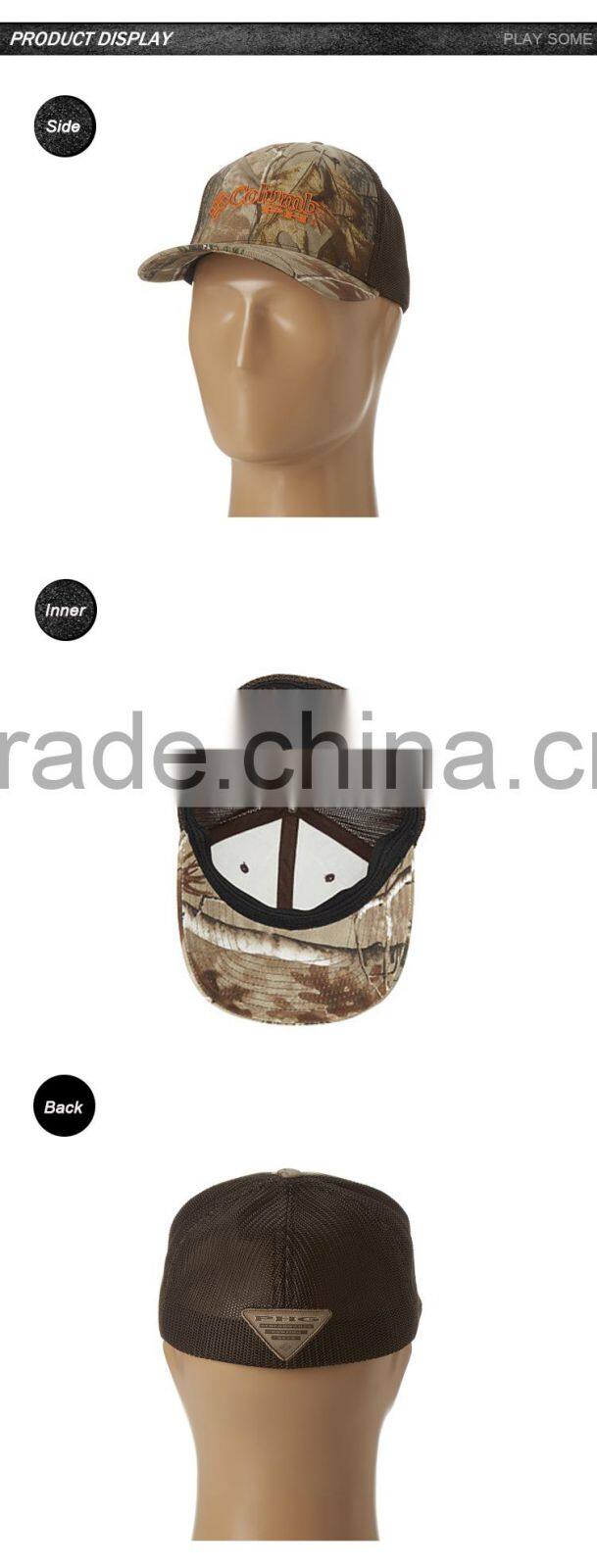 Buying online in china high quality cheap custom camo trucker cap