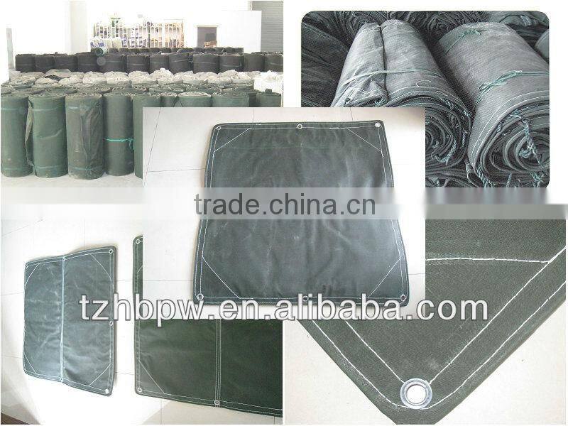 PVC coated canvas tarpaulin for cover