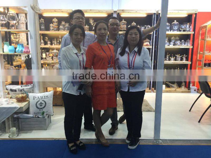 2016 hot sale glass jar with decal