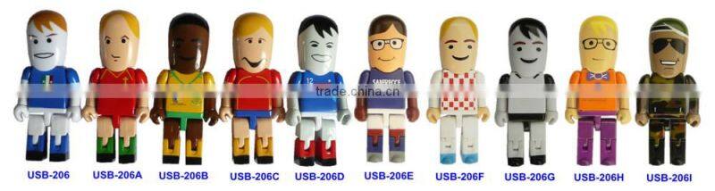 Plastic Funny Variety Mankind Shape USB Flash Drive ( USB-206 )