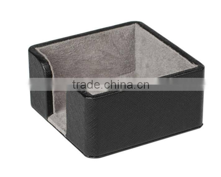 Promotion New High-grade Black Business Office Leather Notepad Box