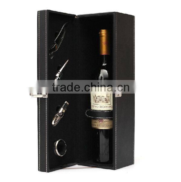 2014 New Dedisgn High Quality leather wine bottle carrier