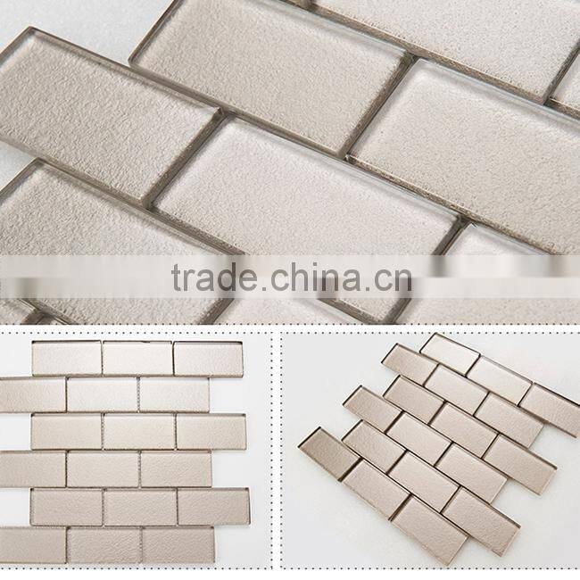 Modern Style Glossy mosaic tile swimming pool with Glass Material