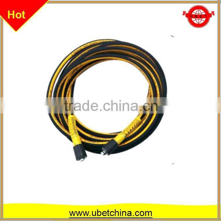 DN 10 High pressure wire braided rubber hose with linon surface for washing / cleaning machine price