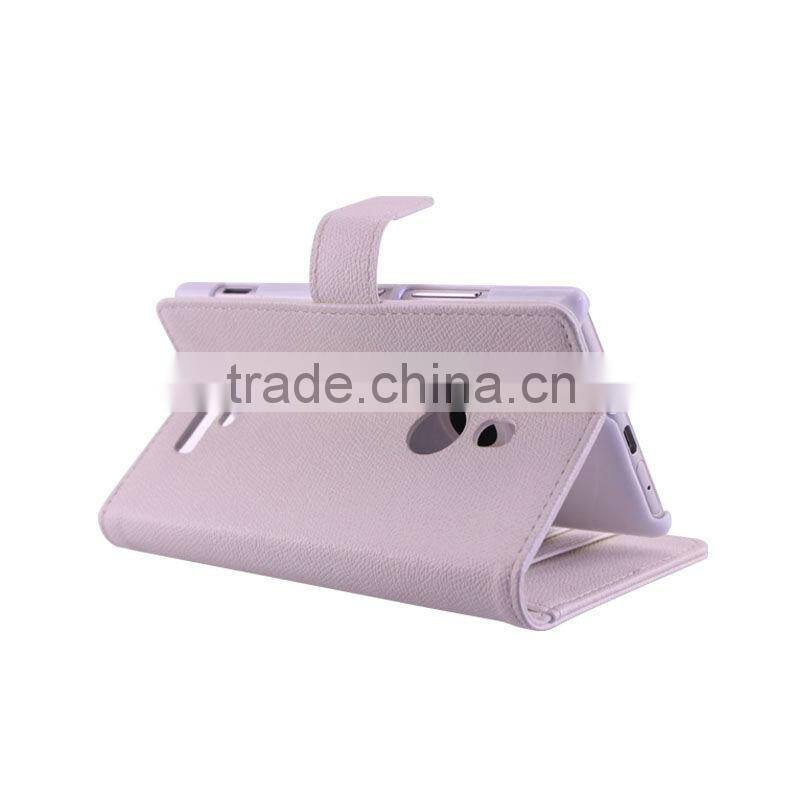 LEATHER FLIP WALLET CASE FOR NOKIA LUMIA 925