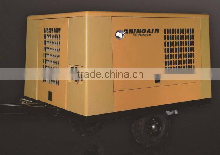 RHINOAIR Portable diesel screw air compressor TROGY-67A 50KW 67HP