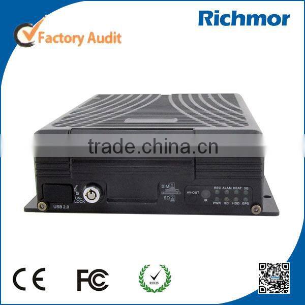 Newest 3G GPS Wifi Full HD 1080P 8 channel mobile car dvr recorder