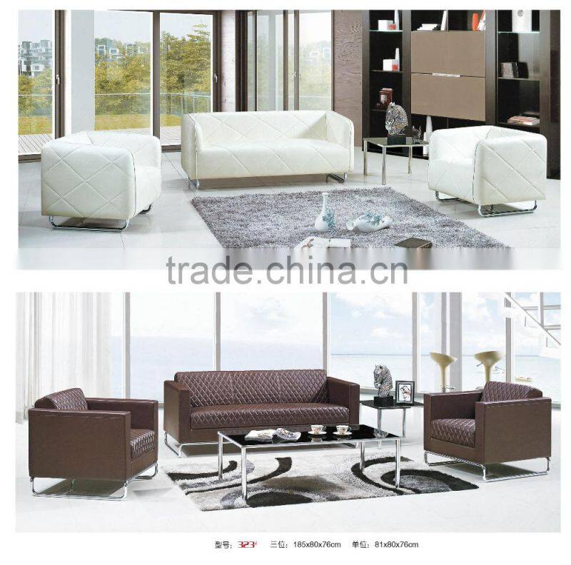modern office leather bright-colored sofa set factory sell directly SJ10