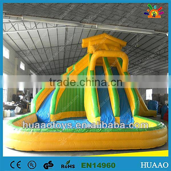 Popular adult size inflatable water slide