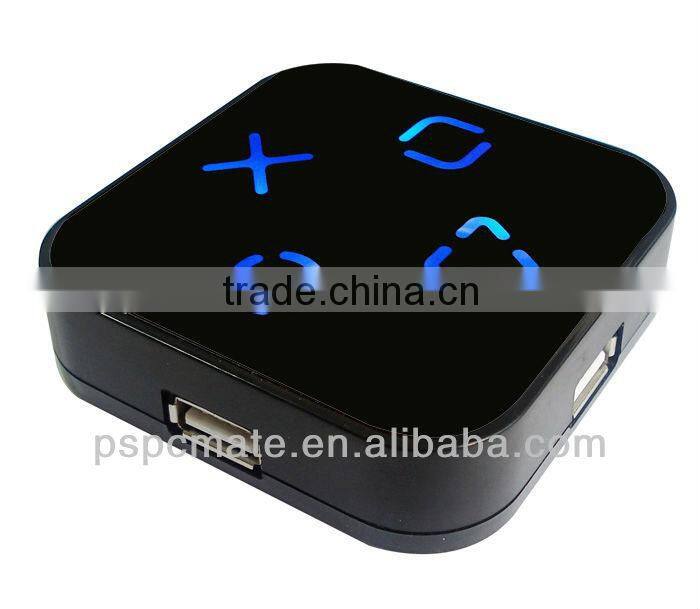 mirror hub 4 port usb 2.0 version with led lighting