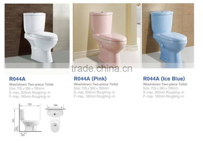 color ceramic squat toilet dual flush