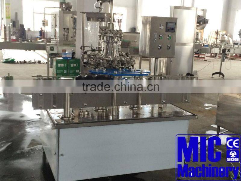 MIC-12-12-1 glass bottle filling machine small juice filling machine juice filling machine can reach 2000 BPH for metal cap