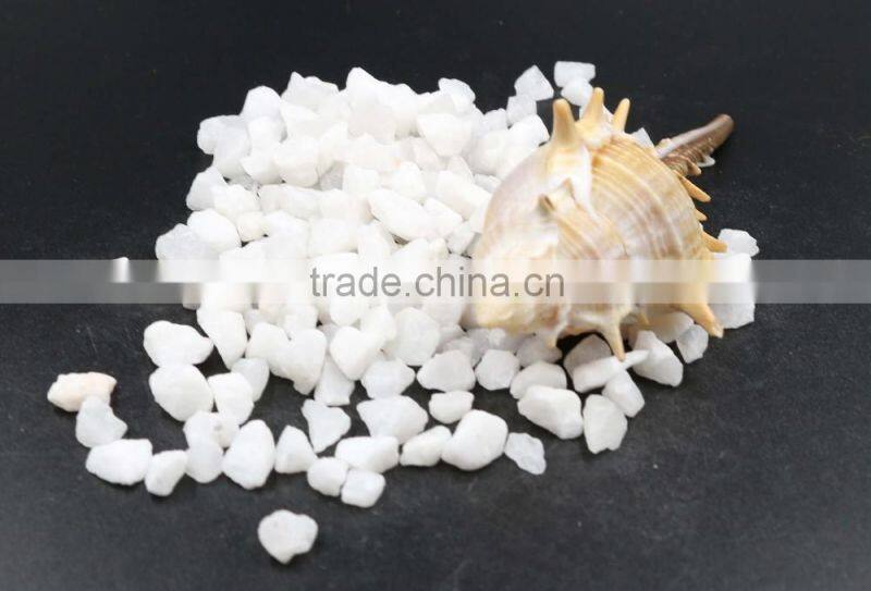 Pure white 5-8mm natural silica sand for sale