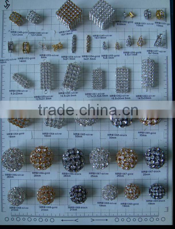 Rhinestone beads for rhinestone accessories