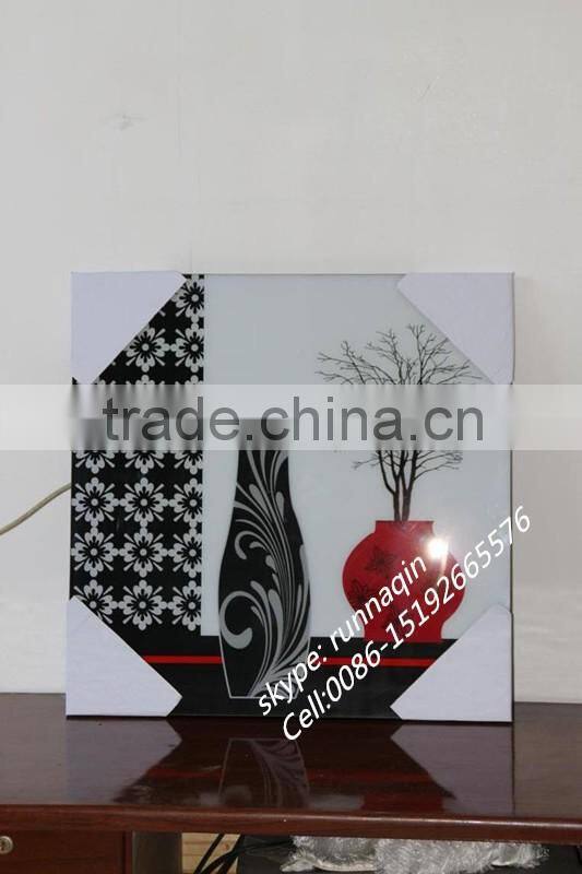 Home wall decor collage glass hanging frameless picture frame