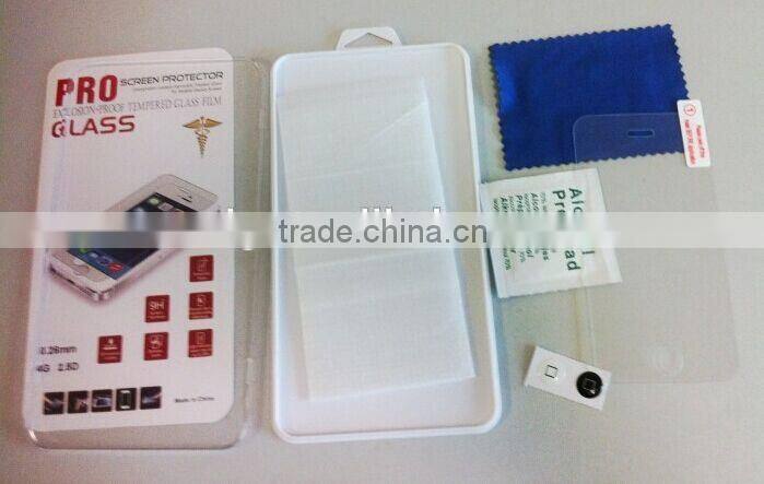 tempered glass screen protector, For Samsung galaxy S6 mobile phone accessory 0.3mm round edge tempered glass film