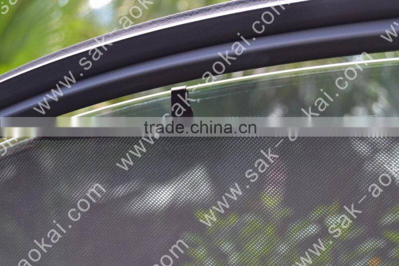 Folding car sunshade, mesh fabric