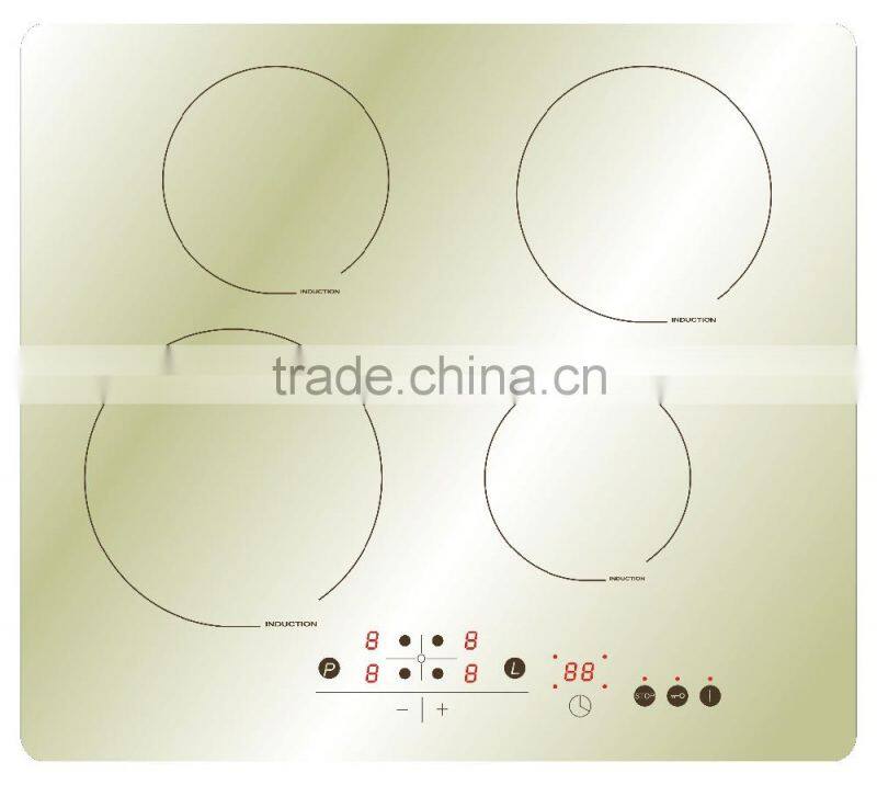 2015 ETL CE CB certificate Transparent Color Four Burner Induction Cooker with Sensor Touch Control / DHI-D73
