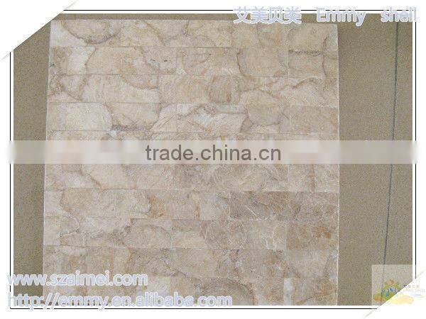 Modest luxury brick natural capiz mother of pearl oyster mosaic wall tile