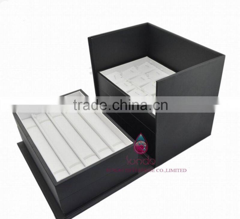 luxury leather jewelry display box