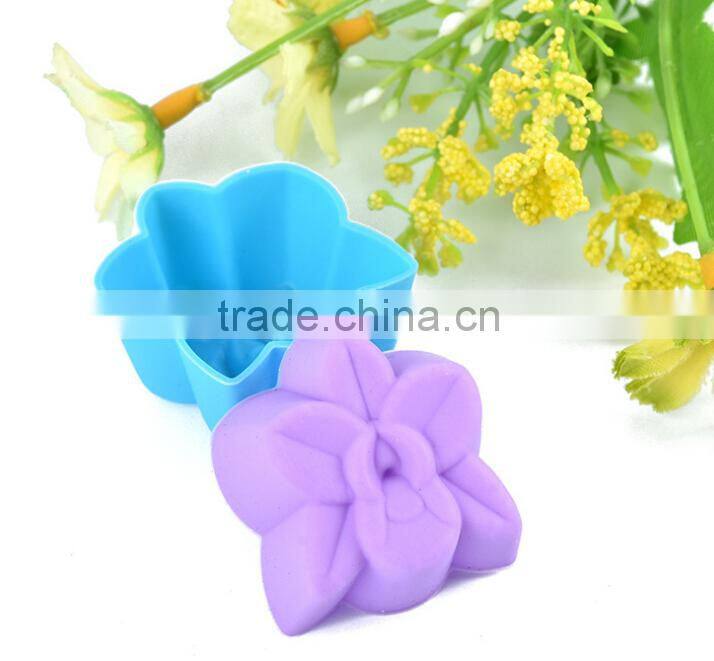 3 cm iris muffin cups silicone cake mould, jelly mould, soap mould baking tools