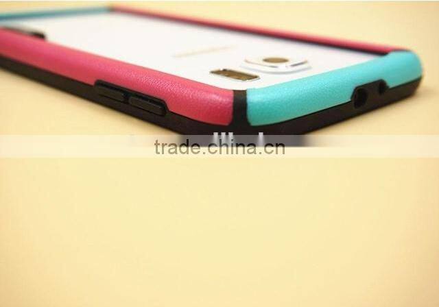 Hot Selling Simple Contrast Colors Bumper Case For Samsung