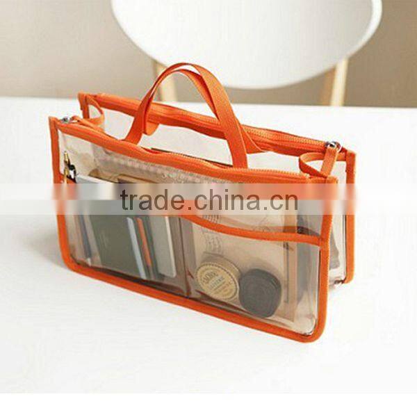 Travel Cosmetic Bag PVC Clear Handbag Organizer Bag