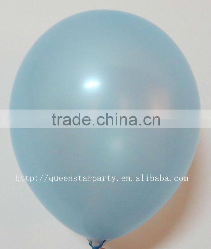 Natural latex helium balloon party balloon Neon color blue
