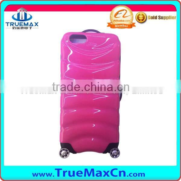 Hot cellphone case Tpu Back Cover Case For Iphone 6 ,Protective Back Cover with wheel for iPhone