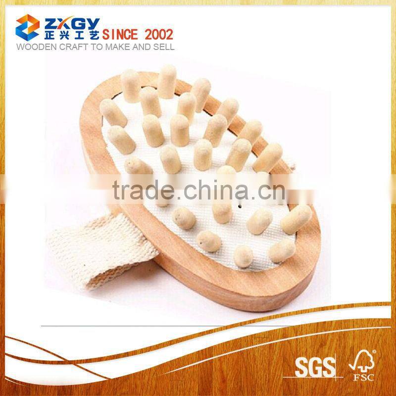 Wheel Wooden Foot Roller Wood Massager Reflexology Stress