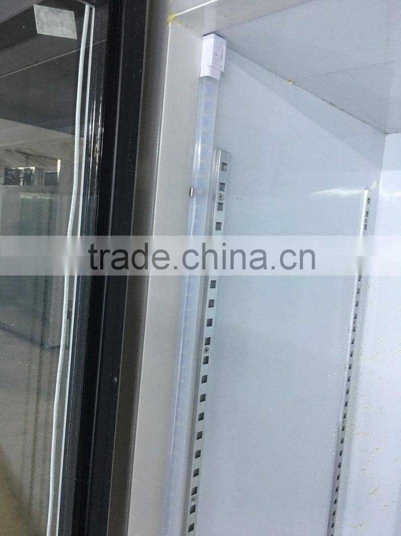 commercial glass door 4door freezer display showcase