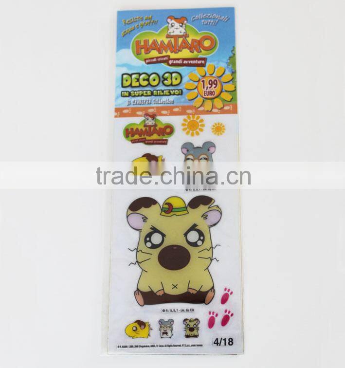 ECO-friendly Non-toxic 3d pvc epoxy sticker,room decoration custom epoxy sticker