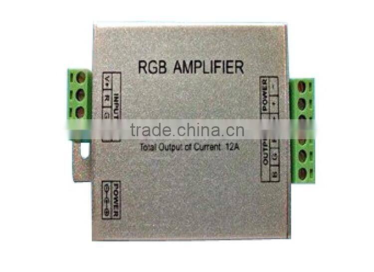 12VDC plastic shell waterproof high power RGB Amplifer for led strip light