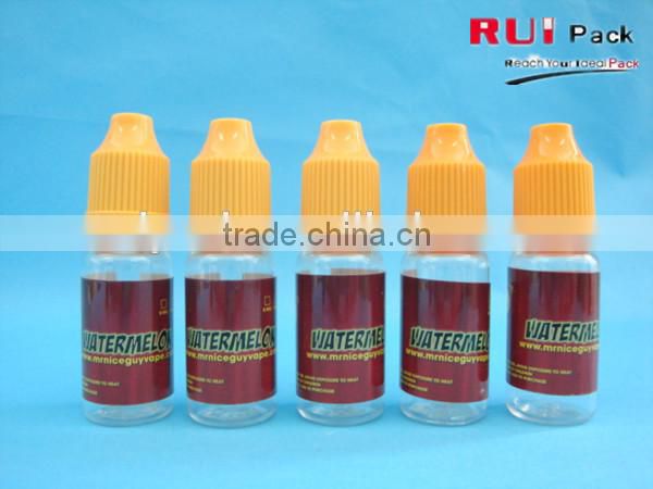 hot sale plastic e-liquid bottle with printing, plastic dropper bottle