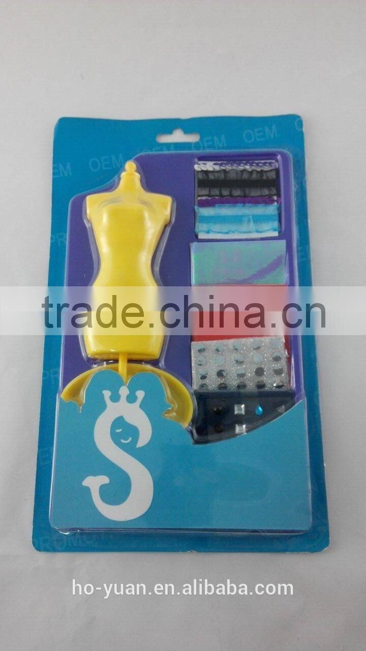 Model Dress Set For Girls Fabric Creative Educational Learning DIY Toys Gift Set