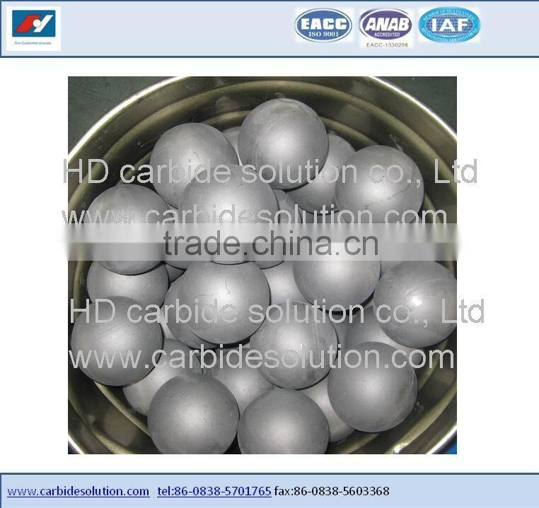 Tungsten carbide valve balls dia 9mm to dia57.15 mm with factory price