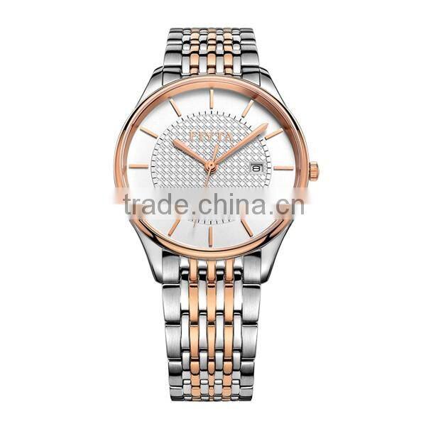 China Direct Factory High Quality Date Stainless Steel Men Watch