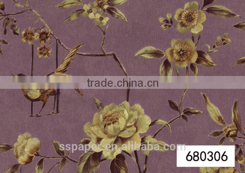 water-proof wallpaper 3d embossed wallpaper