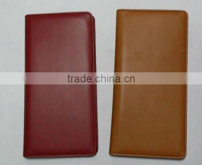 fashional high quality cow Leather passport holder/leather name card holder/leather cheque holder