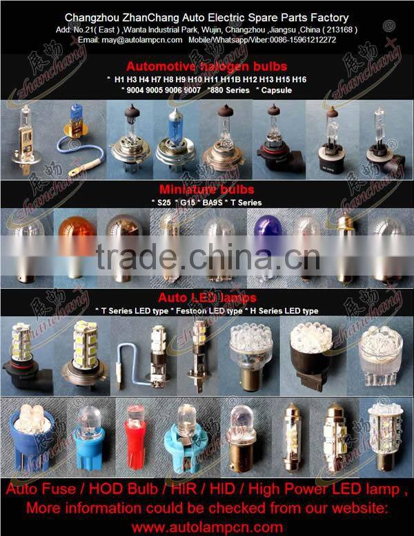 h3 colored auto halogen bulb PK22S