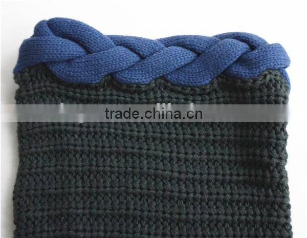 Knitted Snood with Braid