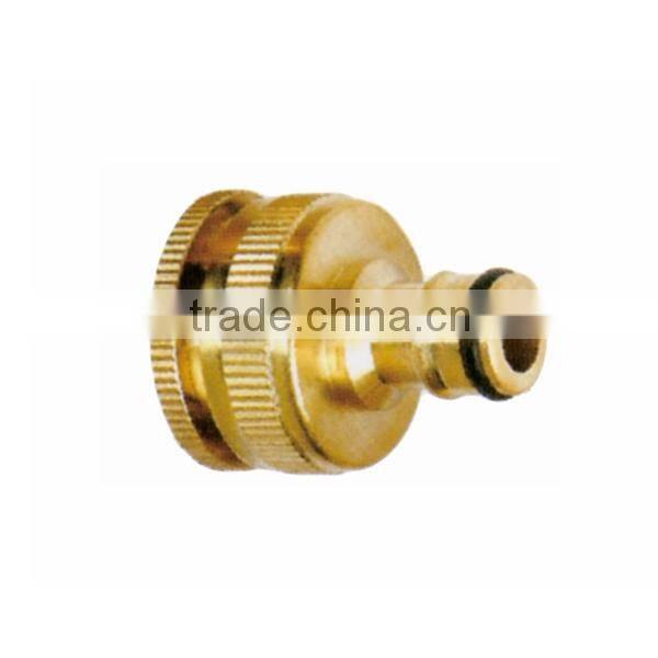 Brass Male Quick Release Connector to Female GHT 3/4" or Female GHT 1" Garden Water Hose Thread Pipe Tap Faucet Adapter Coupler