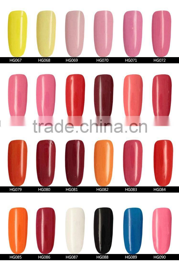 Popular 15ml UV Gel Nail Polish Soak Off UV Color Gel, Professional Nail UV Gel