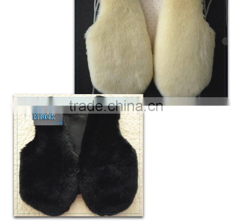 women winter fake fur gilet, faux fur vest