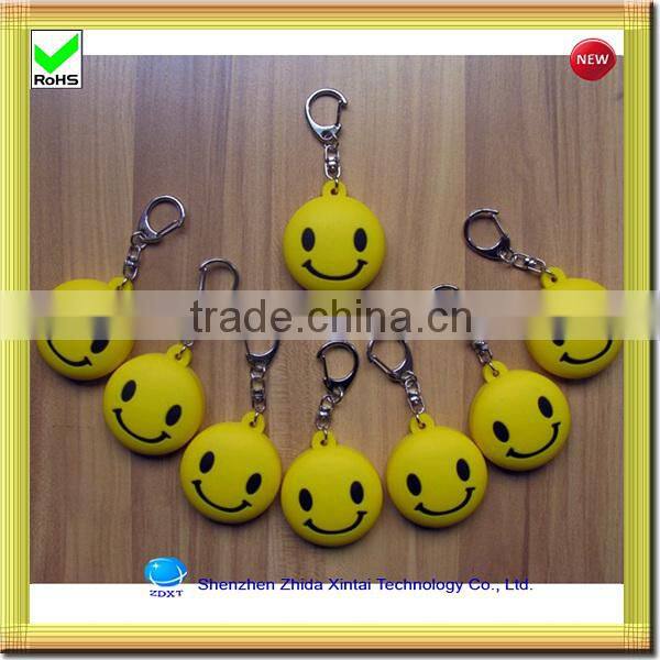 China factory price LED silicone key chain rings bulk