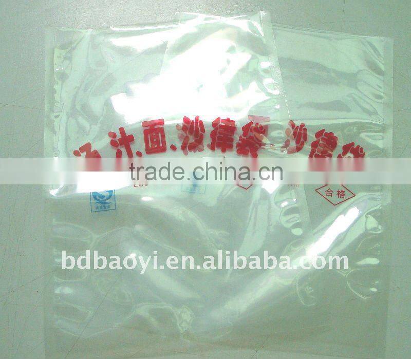 BOPA/LDPE laminated clear plastic packaging for noodles