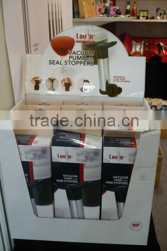 wine saver pump with stopper, wine vacuum pump,wine bottle vacuum pump